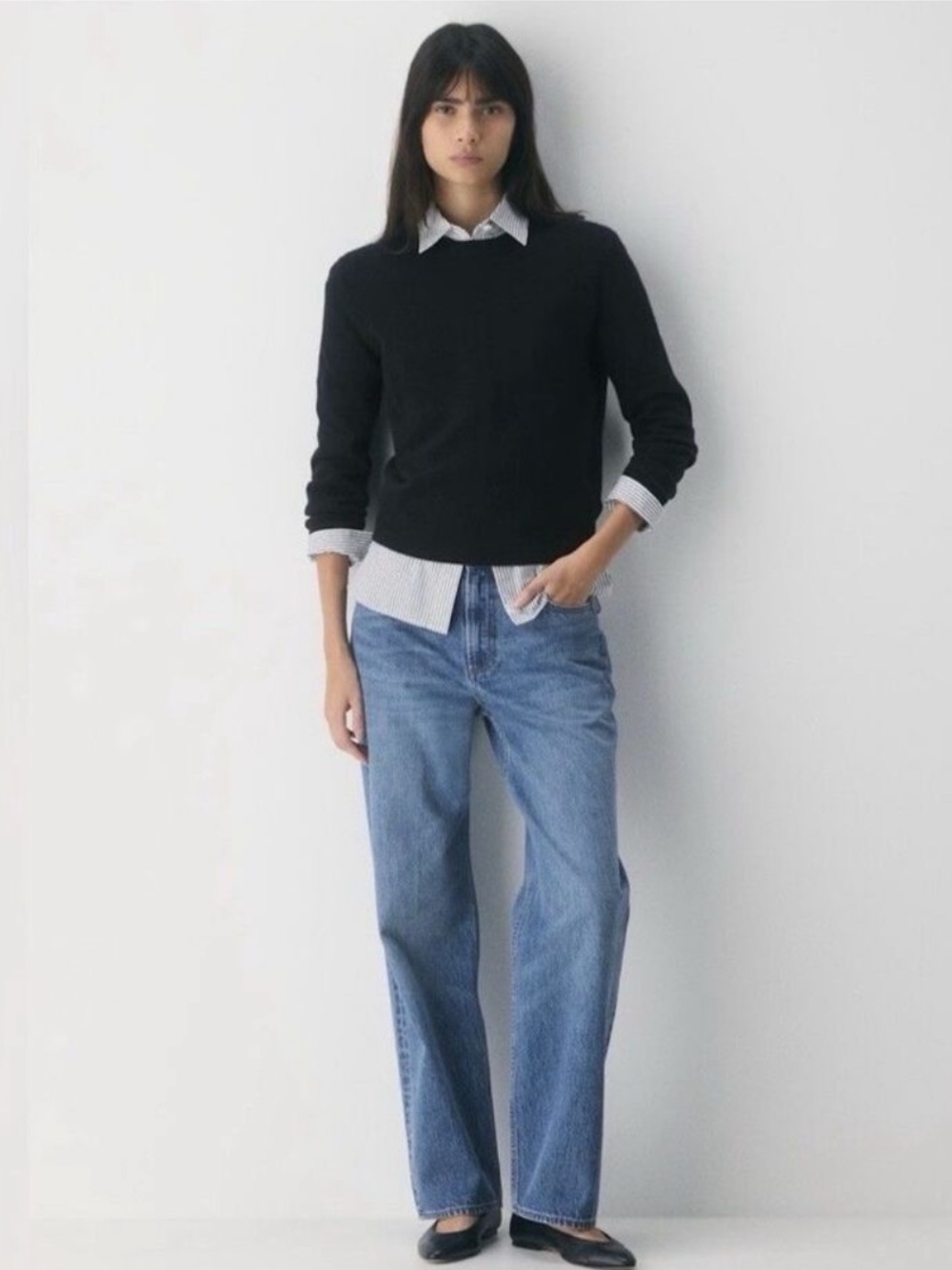 Aritzia Denim Forum The 90’s Iggy Lo Rise Baggy Wide Leg Jeans size 30 - Picture 3 of 12